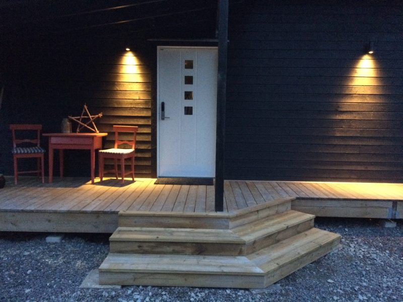 Trappsteg, målning och loft